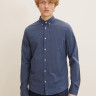 Сорочка fitted poplin stretch shirt 1032343-30218 Tom Tailor XL Темно-синій 1032343-30218