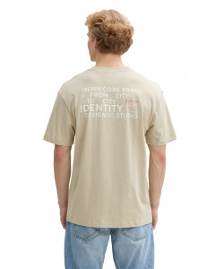 Футболка Denim men's T-shirt 1045025-35723 Tom Tailor L Бежевий 1045025-35723