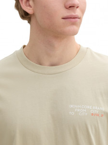 Футболка Denim men's T-shirt 1045025-35723 Tom Tailor L Бежевий 1045025-35723