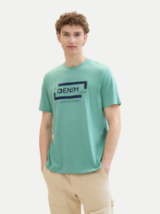 Футболка T-Shirt mit 1042057ХХ10978 Tom Tailor L Бірюзовий 1042057ХХ10978