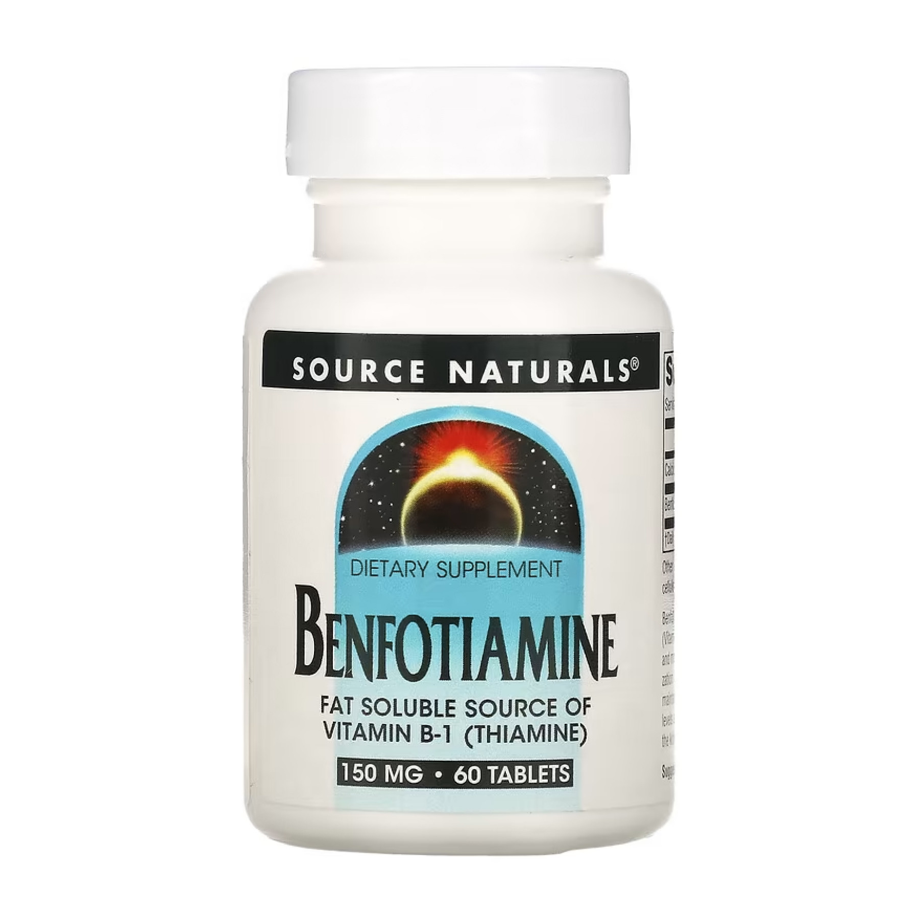 Таблетки Source Naturals Benfotiamine 150mg - 60 tabs 2023-10-5293
