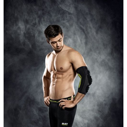 Налокітник компресійний SELECT 6650 Compression elbow support - handball (010) чорний, L 566500