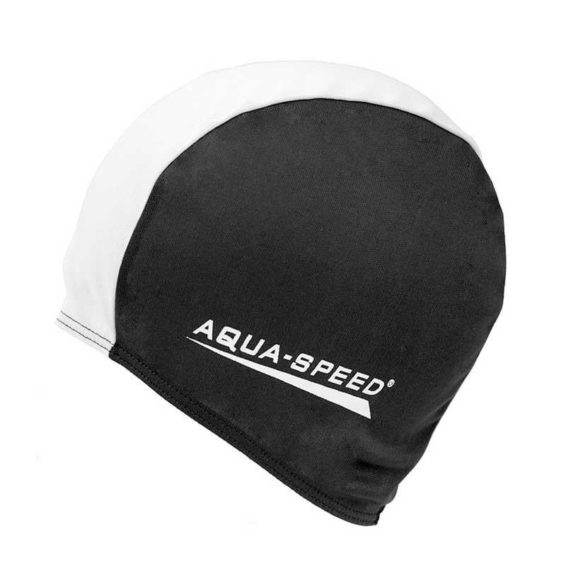 Шапочка для плавання Aqua Speed POLYESTER CAP 5765 чорний, білий Уні OSFM 091-57