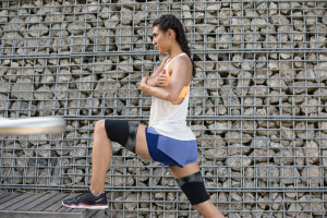 Рукав компресійні до стегна Reebok Compression Thigh Sleeve чорний Уні S RRSL-13523