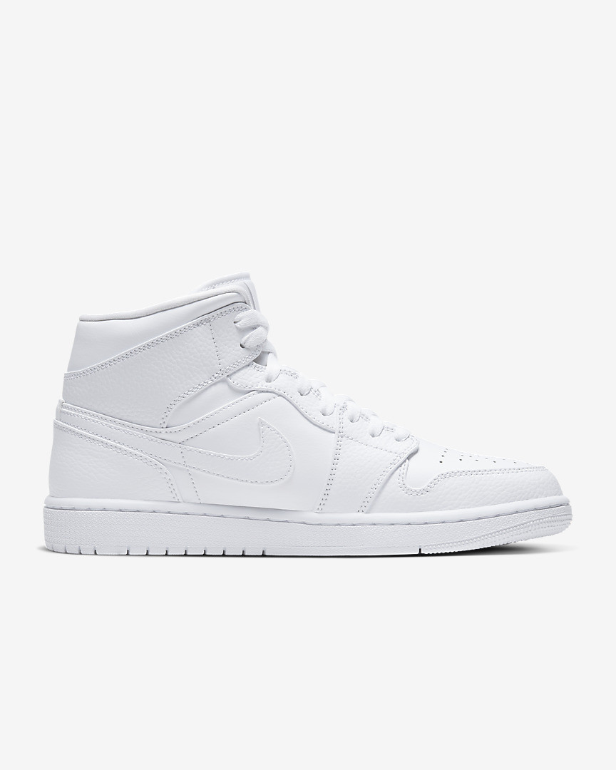 Кросівки Jordan 1 Mid “Triple White” (used) BQ6472-111
