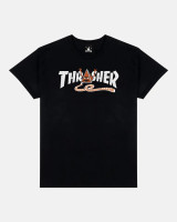 Футболка Thrasher THR X TOY MACHINE PYRAMID 145592-BLA