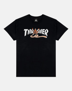 Футболка Thrasher THR X TOY MACHINE PYRAMID 145592-BLA