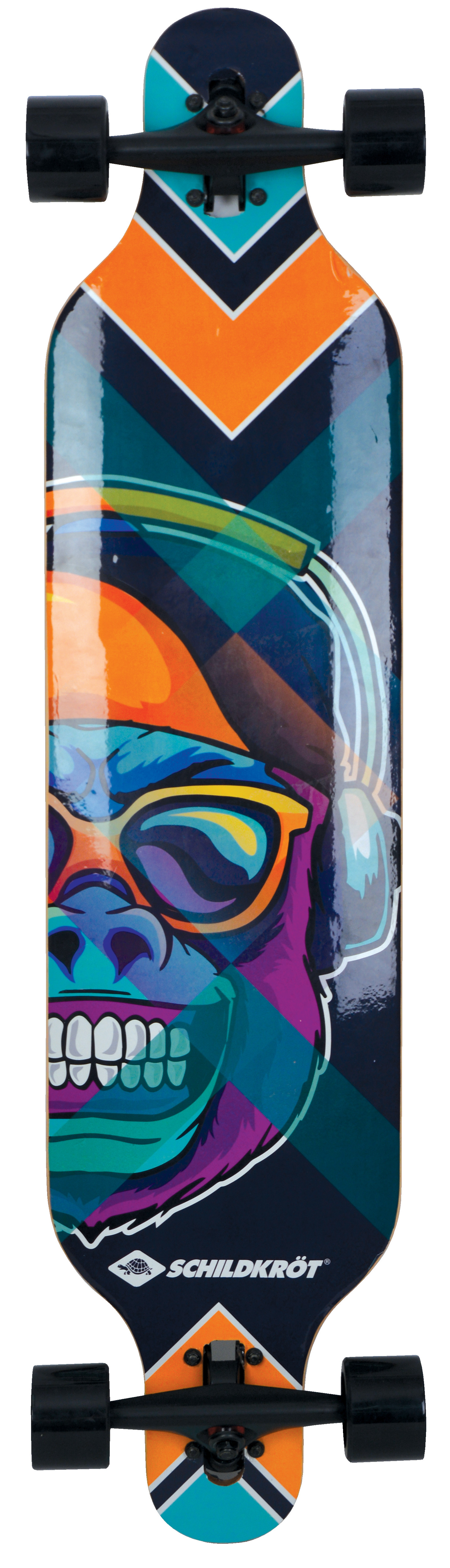 Лонгборд Schildkröt Longboard Freeride 41" - Cool Chimp 202 чорний, мультиколор Уні Max:100 кг 510690