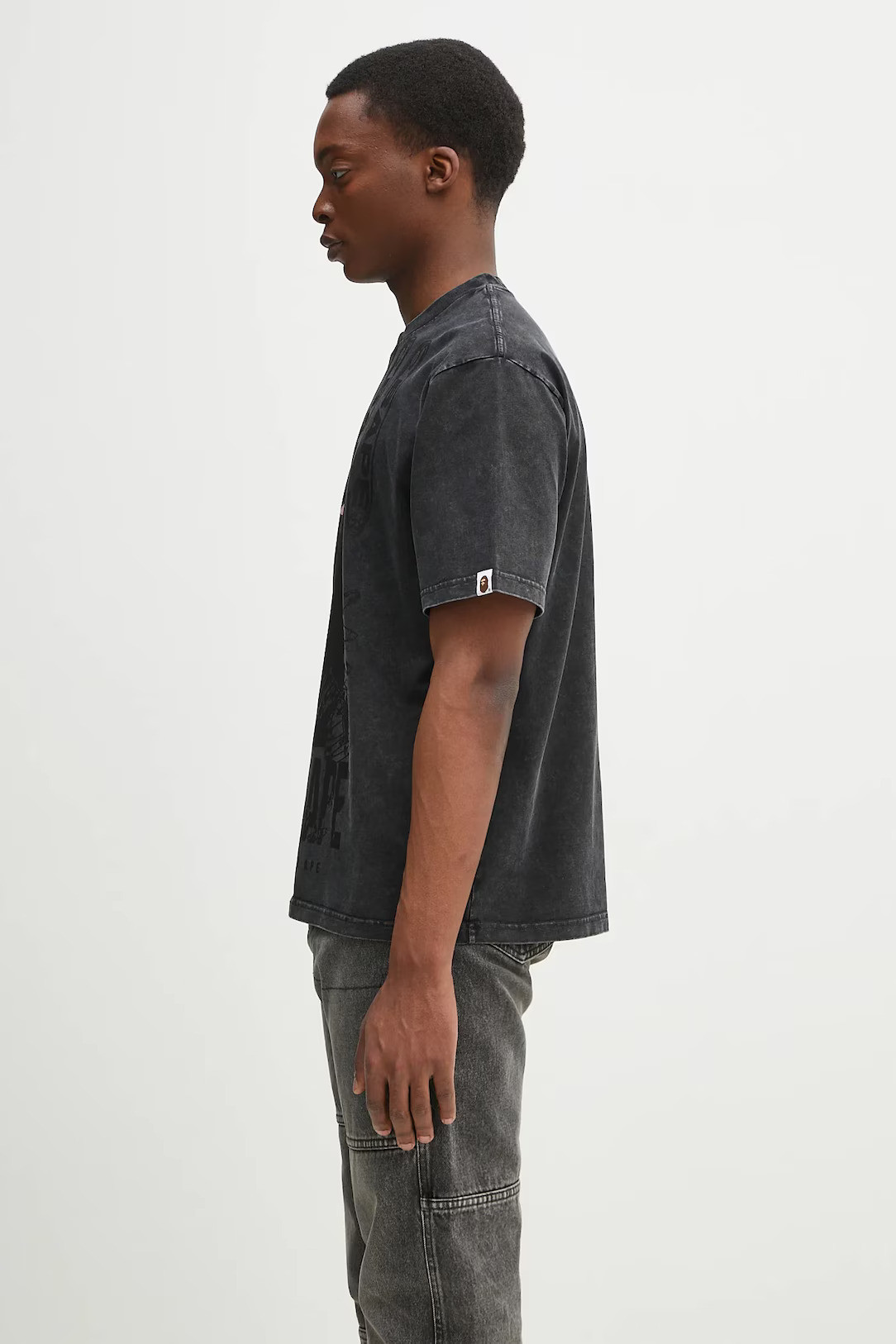 Футболка Bape Garment Dye Multi Logo Relaxed Git Tee 1L30109346