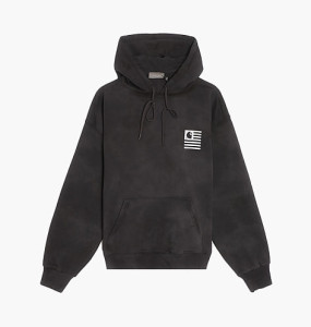 Худі CARHARTT WIP CHROMO TIE-DYE HOODIE BLACK I031405-BLACK