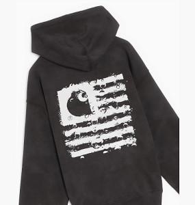 Худі CARHARTT WIP CHROMO TIE-DYE HOODIE BLACK I031405-BLACK