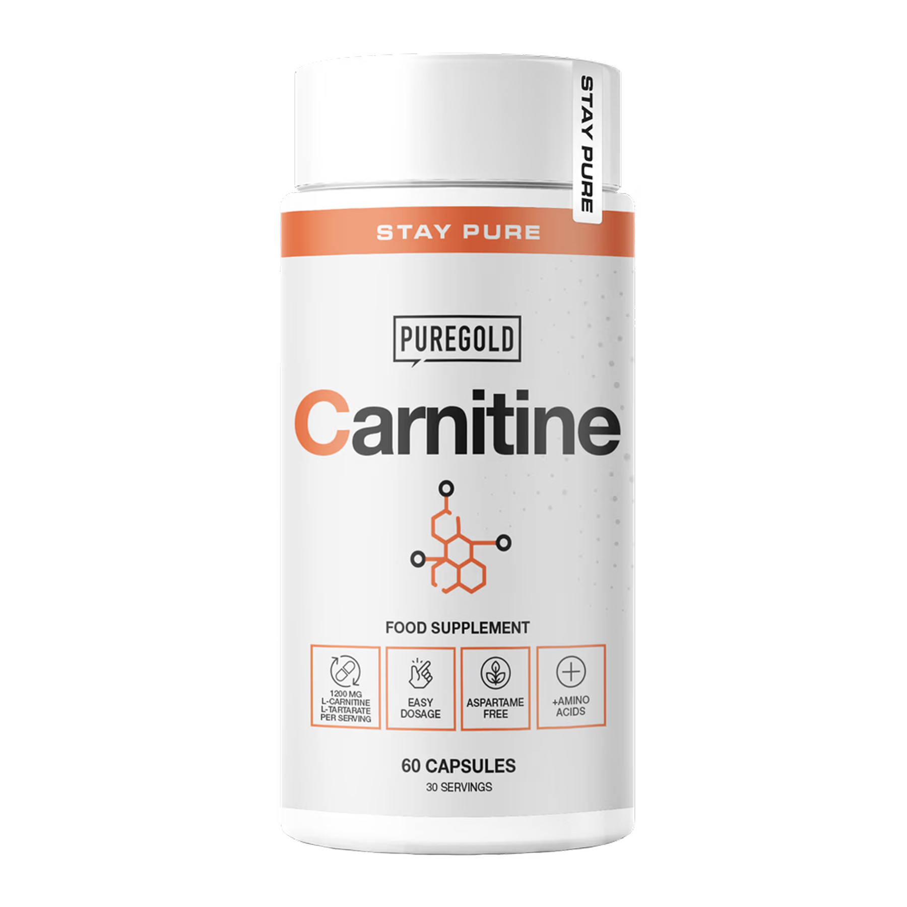 Капсули Pure Gold Carnitine - 60 caps 2023-10-6045
