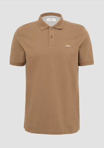 Поло cotton piqué polo shirt 2138262.8483 s.Oliver L Коричневий 2138262.8483