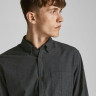 Сорочка JJECLASSIC HEATHER SHIRT L/S STS 12189760-Dark Grey Melange-Fit:SLIM FIT Jack&Jones L Темно 12189760-DARK GREY MELANG