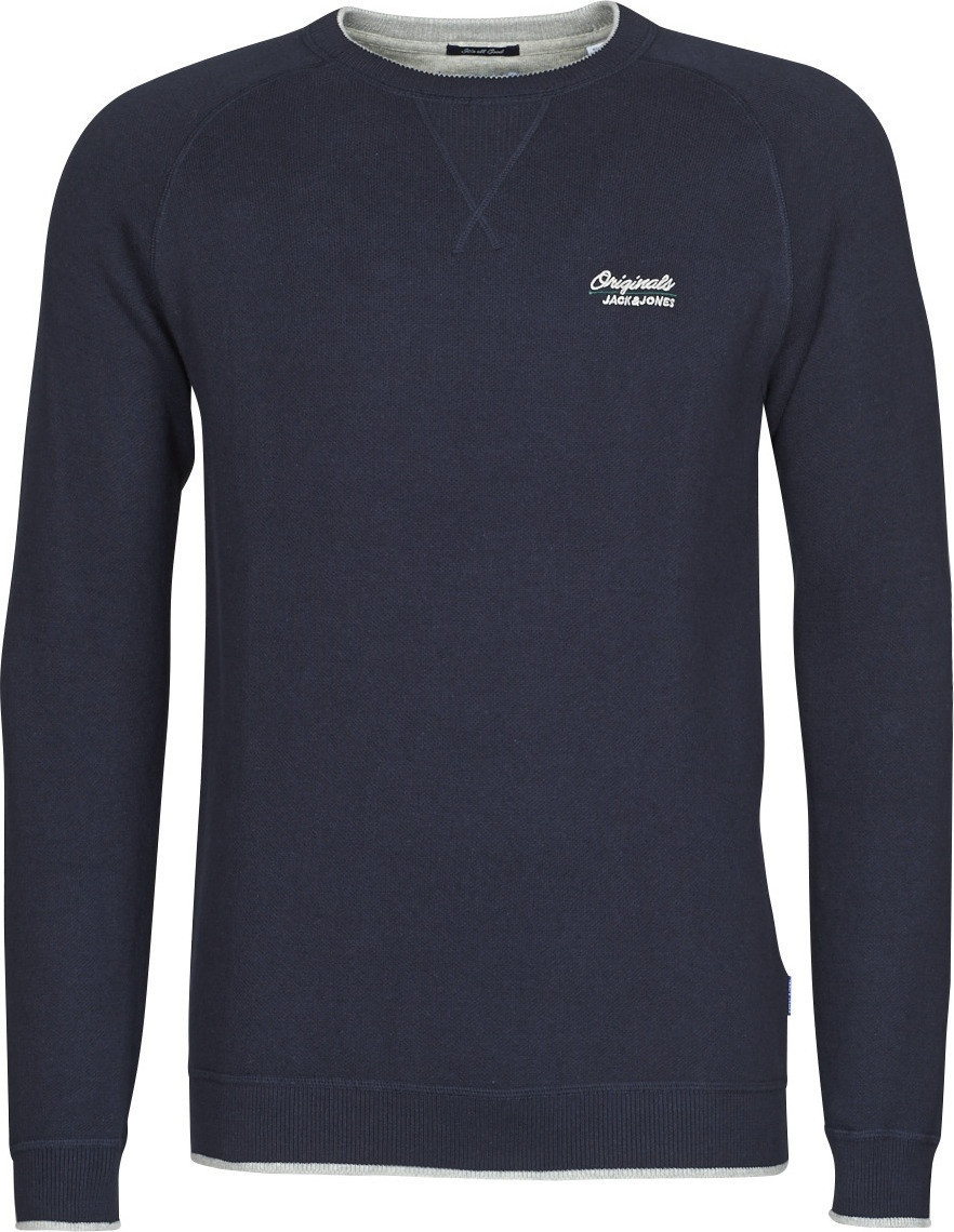 Світшот JORJOES KNIT CREW NECK 12175774 Sky Captain Jack&Jones S Темно-синій 12175774SkyCaptain
