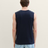 Майка Tanktop with a logo print 1041866ХХ10668 Tom Tailor L Темно-синій 1041866ХХ10668