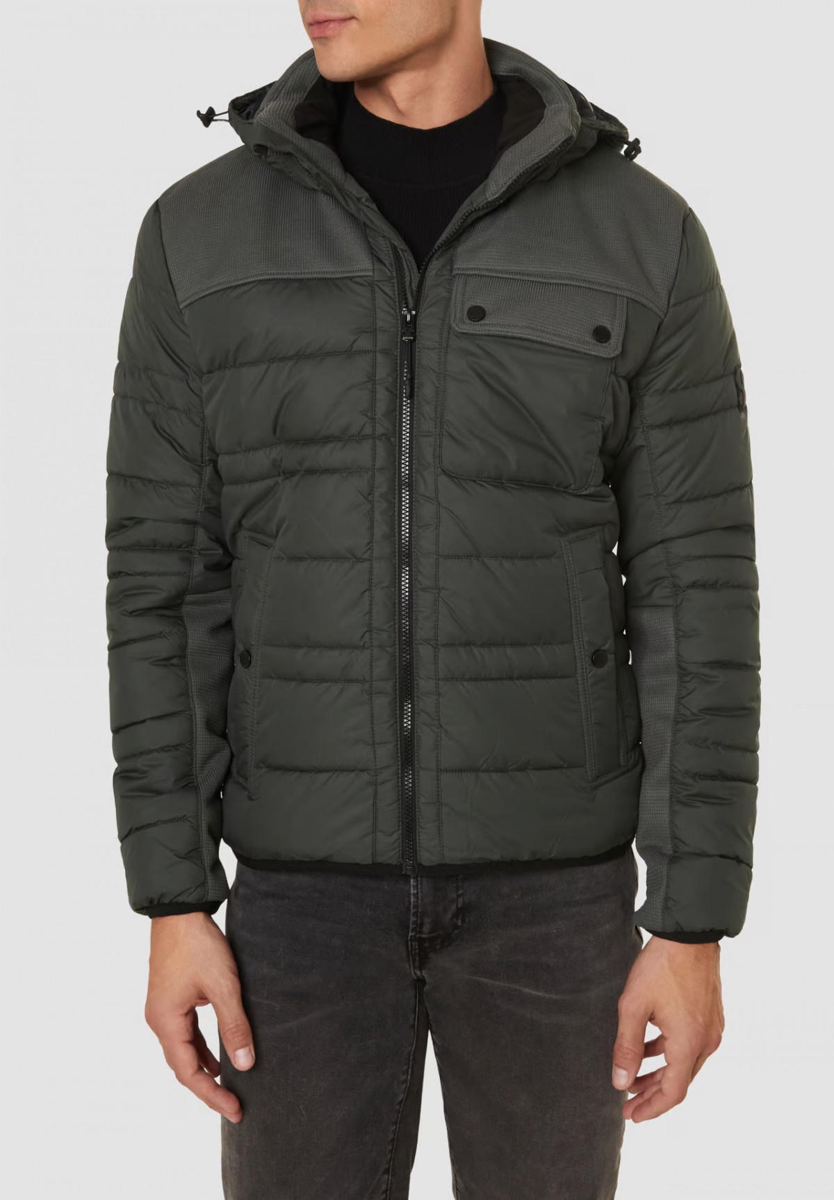 Куртка Quilted jacket in a mix of materials 2131728.7909 s.Oliver L Хакі 2131728.7909