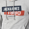 Толстовка JACSIMON LW SWEAT HOOD 12194721-Light Grey Melange Jack&Jones L Сірий 12194721-LIGHT GREY MELAN