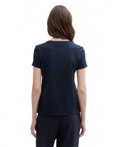Футболка DENIM women's T-shirt 1045417-10668 Tom Tailor L Темно-синій 1045417-10668