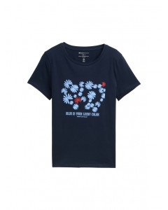 Футболка DENIM women's T-shirt 1045417-10668 Tom Tailor L Темно-синій 1045417-10668