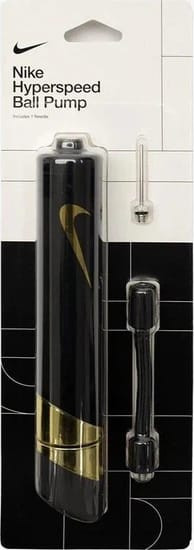 Насос Nike HYPERSPEED BALL PUMP SWOOSH чорний, золотистий One Size (N.100.2867.073.NS) N.100.2867.073.NS