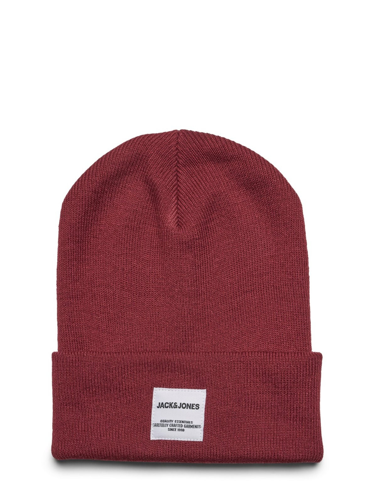 Шапка JACLONG KNIT BEANIE NOOS 12150627-Bordeaux Jack&Jones ONE SIZE Бордовий 12150627-Bordeaux