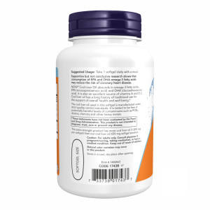 Софт гелеві капсули Cod Liver Oil 1000mg - 90 sgels 2022-10-0064