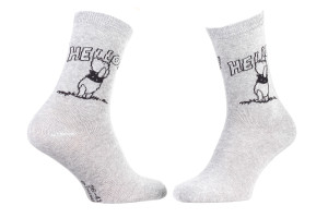 Шкарпетки Disney Winnie L Ourson Winnie + Hello Total 1 сірий Діт 36-41 13896420-8