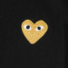 Футболка Comme des Garçons Play T-SHIRT GOLD EMBLEM KNIT AX-T216-051-1