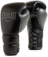 Рукавиці боксерські Everlast POWERLOCK 2 PRO TRAINING LACED GLOVE чорний Уні 12 унцій P00002365