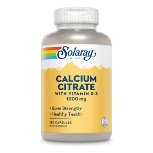 Капсули Solaray Calcium Citrate w/Vit D-3 1000mg - 180 caps 2023-10-2416