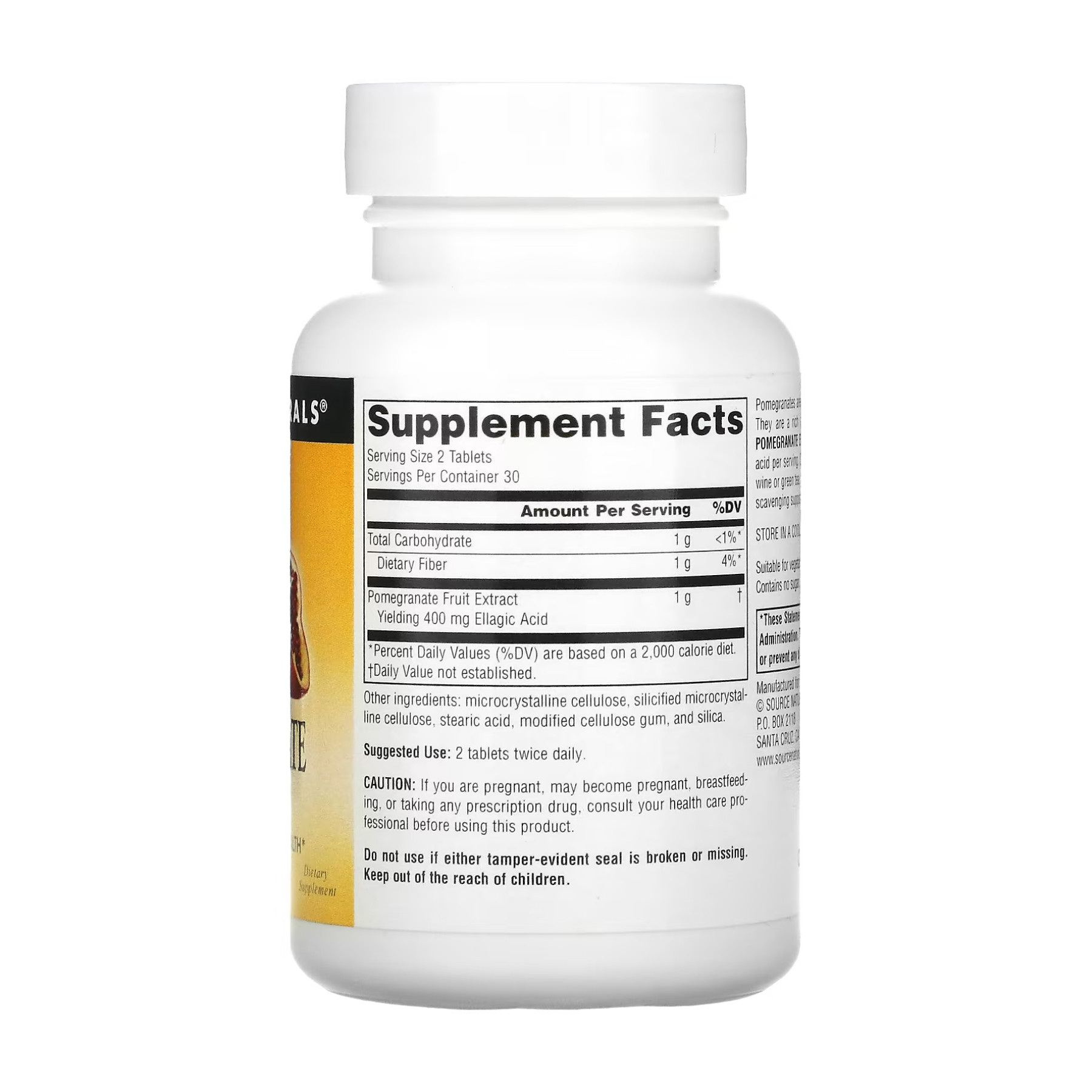 Таблетки Source Naturals Pomegranate Extract 500mg - 60 tabs 2023-10-4627