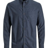 Сорочка JJECLASSIC HEATHER SHIRT L/S STS 12189760-Navy Blazer-Fit:SLIM FIT Jack&Jones L Темно-синій 12189760-NAVY BLAZER-FIT: