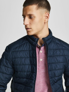 Куртка JJEACE SPRING PUFFER COLLAR SN 12200410-Navy Blazer Jack&Jones M Темно-синій 12200410-NAVY BLAZER
