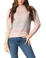 Пуловер ONLGRACE LIFE L/S PULLOVER EX KNT 15231323-Pink Nectar-Detail:W. MELANGE ONLY S Розовий 15231323-Pink Nectar-Deta