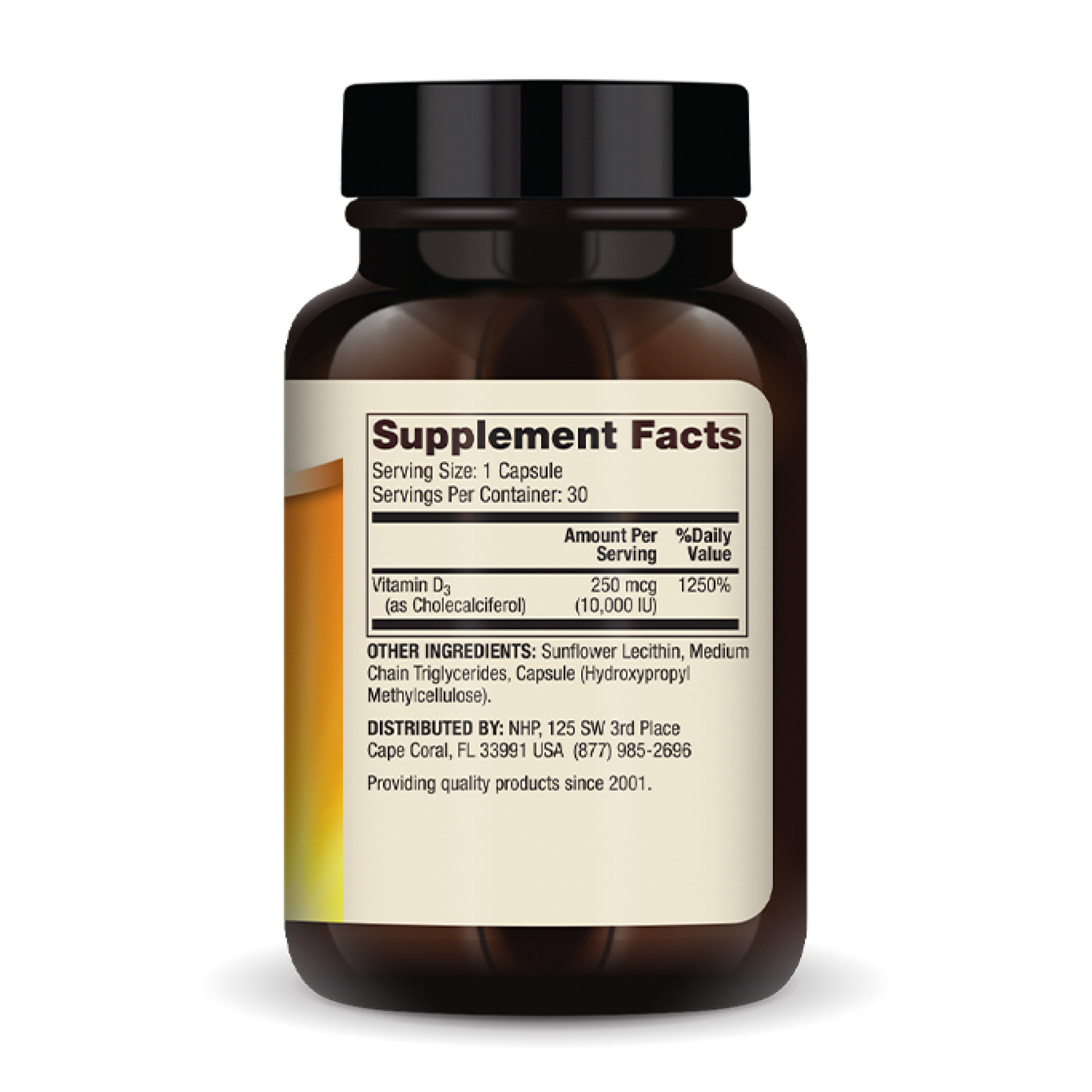 Капсули Dr. Mercola Liposomal Vitamin D3 10,000 IU - 30 caps 2023-10-3948