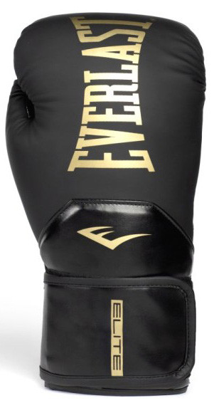 Рукавиці боксерські Everlast ELITE 2 BOXING GLOVES чорний, золотий Уні 12 унцій P00003271