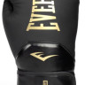 Рукавиці боксерські Everlast ELITE 2 BOXING GLOVES чорний, золотий Уні 12 унцій P00003271