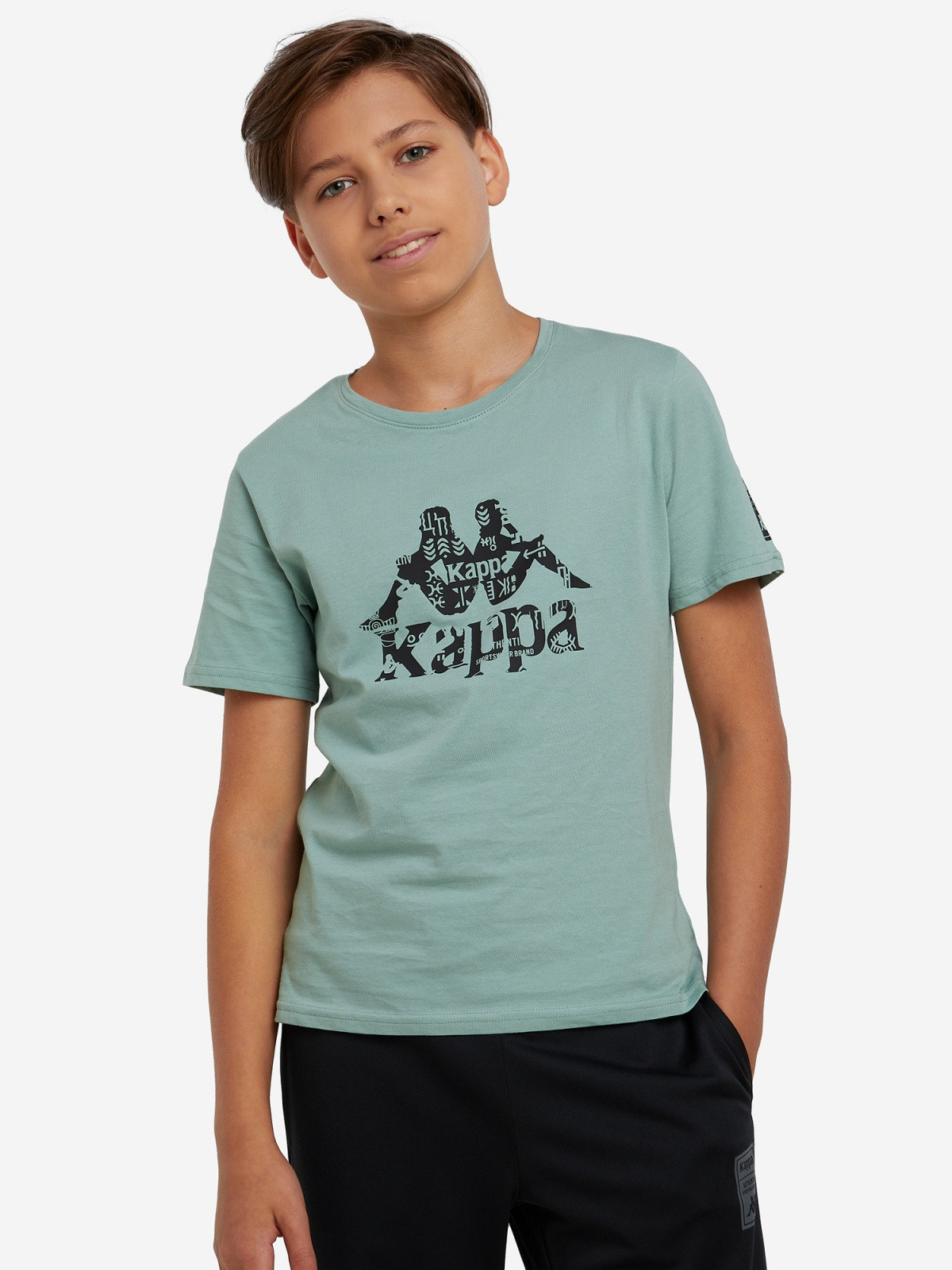 Футболка для хлопчиків 127355KAP-71 Kappa 134-140 (140) Зелений 127355KAP-71