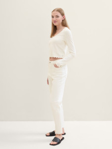 Джинси Mom-fit jeans 1040752ХХ22569 Tom Tailor 26 Білий 1040752ХХ22569