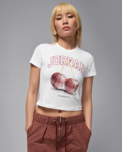 Футболка жіноча Air Jordan Brk Ss Tmid Gfx Tee Bb White IH2531-100