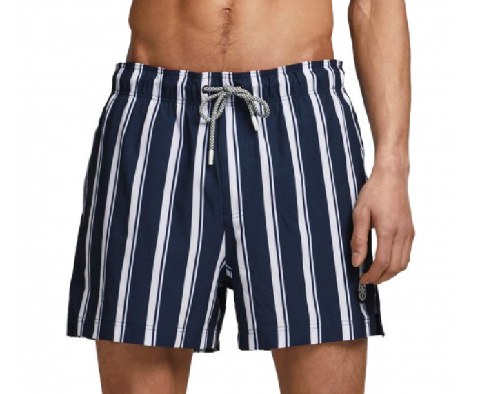 Шорти для плавання JJIMAUI JJSWIMSHORTS ST STRIPE 12186194 Navy Blazer Jack&Jones L Темно-синій 12186194NavyBlazer