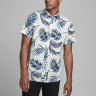 Сорочка JJCHRIS SHIRT SS PLAIN 12182710 White Jack&Jones L Білий 12182710WHITE