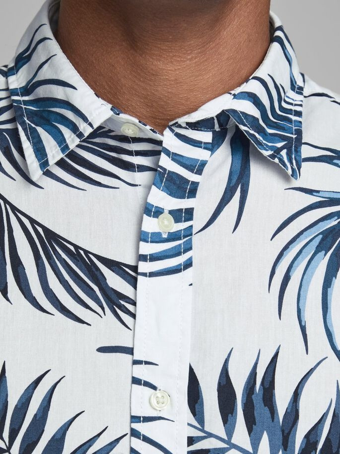 Сорочка JJCHRIS SHIRT SS PLAIN 12182710 White Jack&Jones L Білий 12182710White