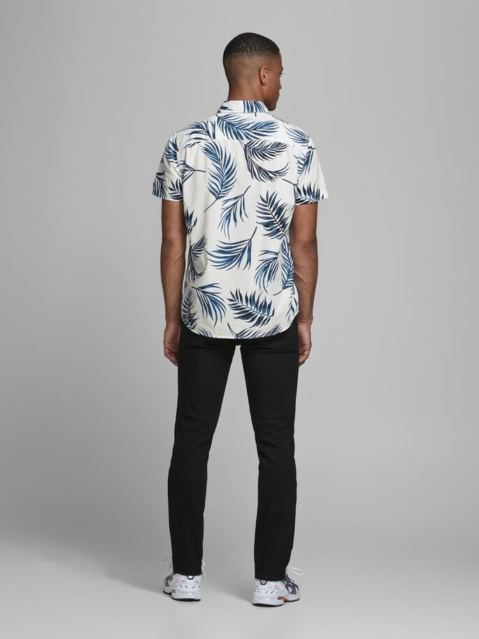 Сорочка JJCHRIS SHIRT SS PLAIN 12182710 White Jack&Jones L Білий 12182710White