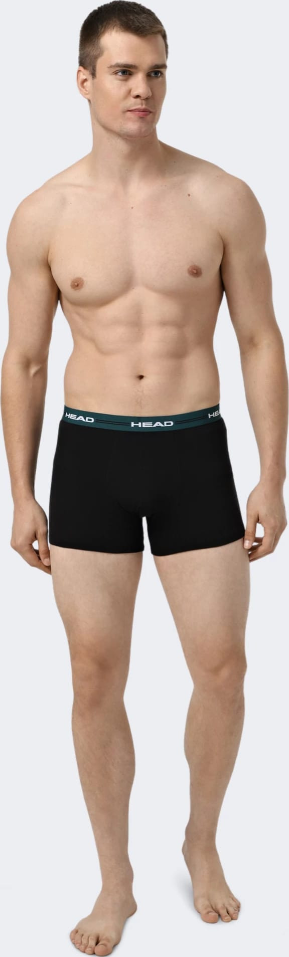 Труси-боксери Head MEN ELASTIC BOXER 2P чорний, зелений L (701234928-001) 701234928-001