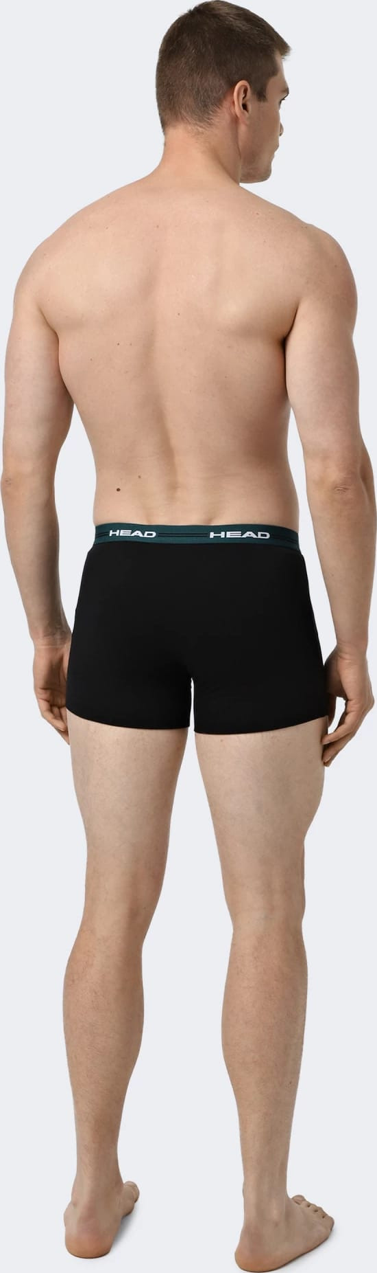 Труси-боксери Head MEN ELASTIC BOXER 2P чорний, зелений L (701234928-001) 701234928-001