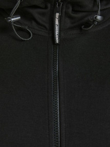 Толстовка JCOAIR SWEAT ZIP HOOD PS 12199271-Black Jack&Jones PLUS 3XL Чорний 12199271-BLACK