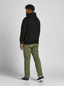 Толстовка JCOAIR SWEAT ZIP HOOD PS 12199271-Black Jack&Jones PLUS 3XL Чорний 12199271-BLACK