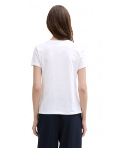 Футболка DENIM women's T-shirt 1045417-20000 Tom Tailor L Білий 1045417-20000